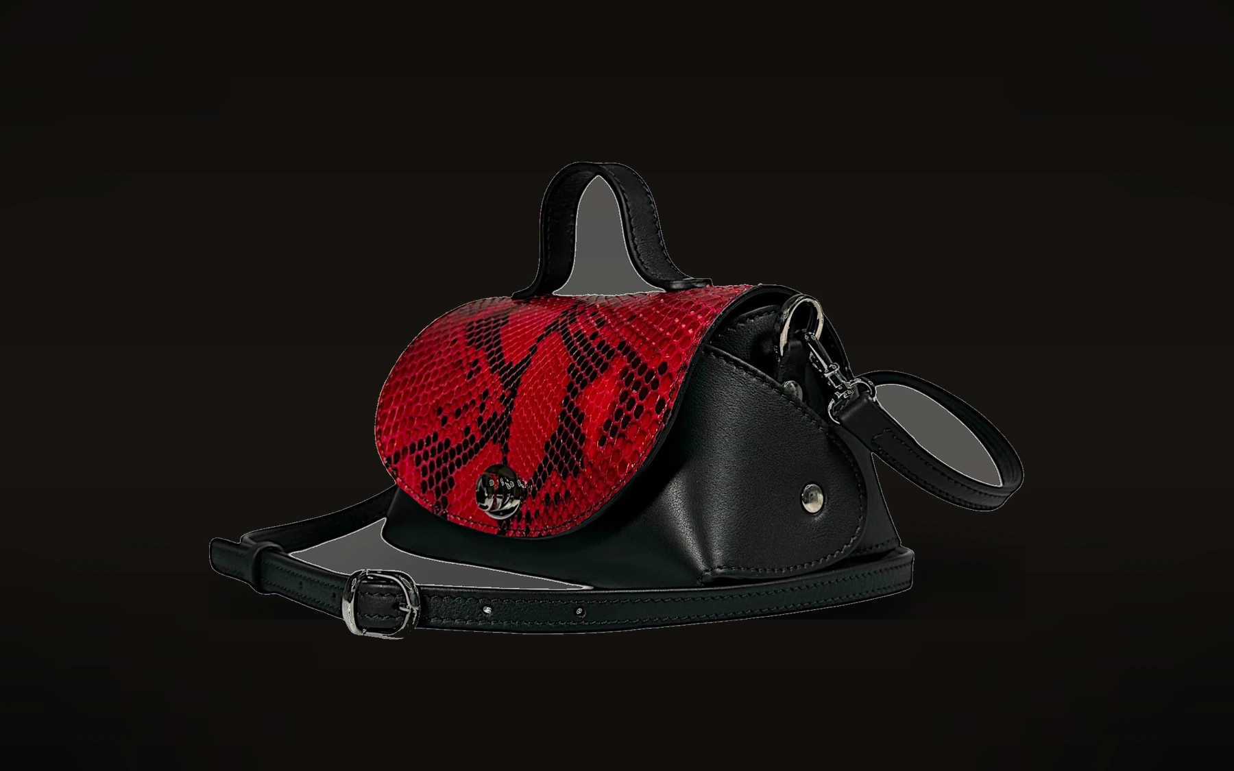 Red Python Amy Bag source image 1